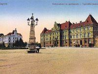 Sveučilišni trg (današnji Trg Republike Hrvatske), oko 1905.-1910. godine